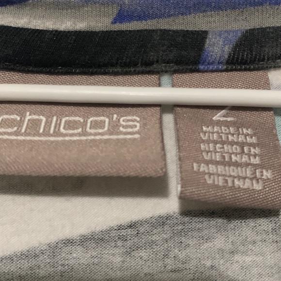 Chico's Multicolor Patterned Top - Picture 4 of 6